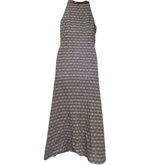 Tory Burch Maxi Dress Size 4 Brown Sleeveless Embellished Bronze Sequins - Picture 2 of 13